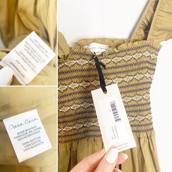 Cara Cara Dress NWT Ruby Dress in Khaki Mixed New XL - Picture 9 of 12